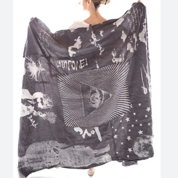 Magnolia Pearl Bob Dylan Blanket Artist Squat Throw Dropcloth 001 Ozzy Patchwork - Picture 5 of 10